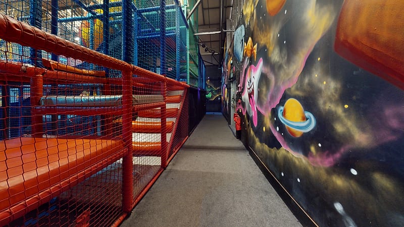 Climbing nets and walkways